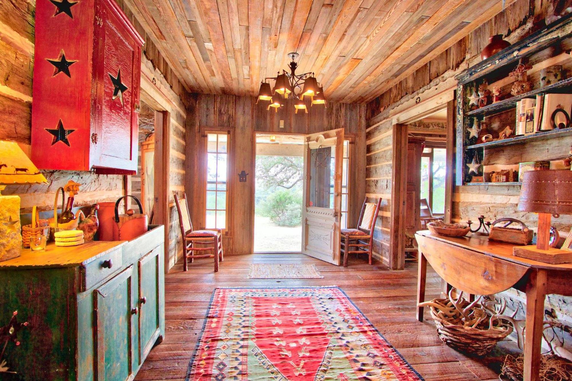 Log Cabin At Old Glory Ranch Wimberley Exterior foto